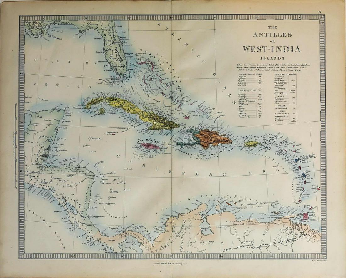 Stanford Map of the Antilles (1 of 1)
