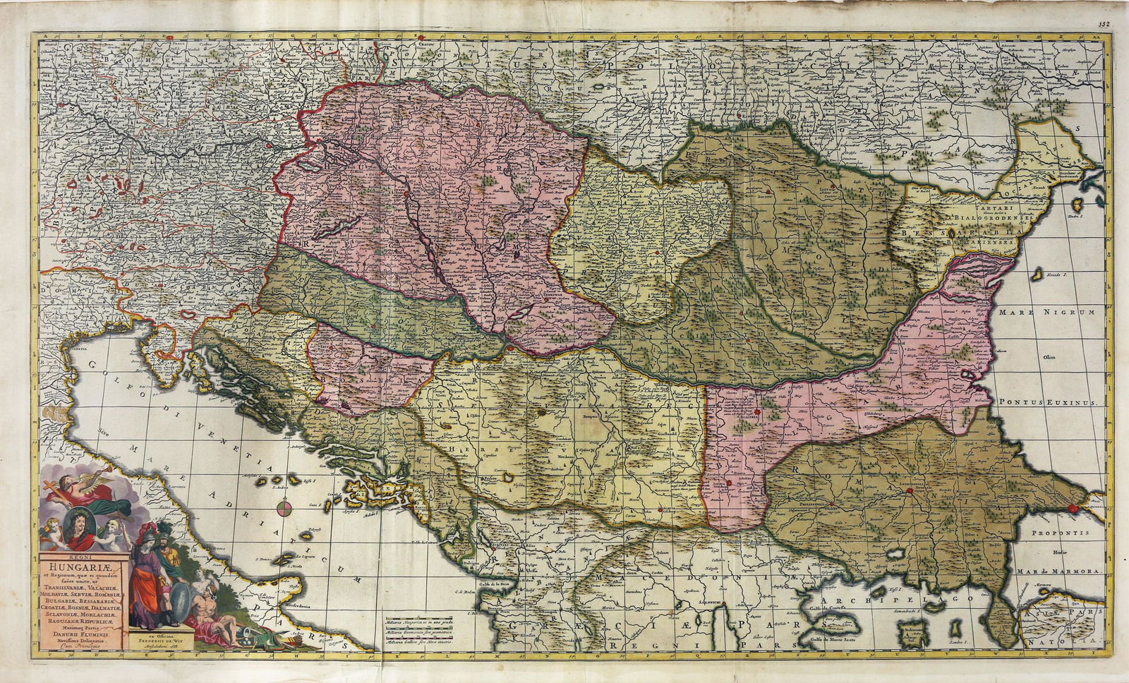 De Wit Map of Hungary (1 of 1)