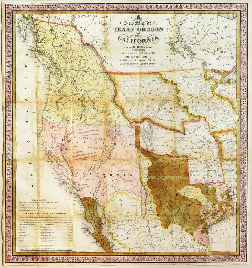 Mitchell Map of Western U.S. (1 of 2)