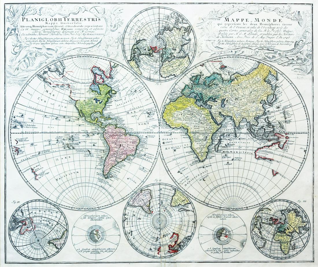 Homann World Map (1 of 2)