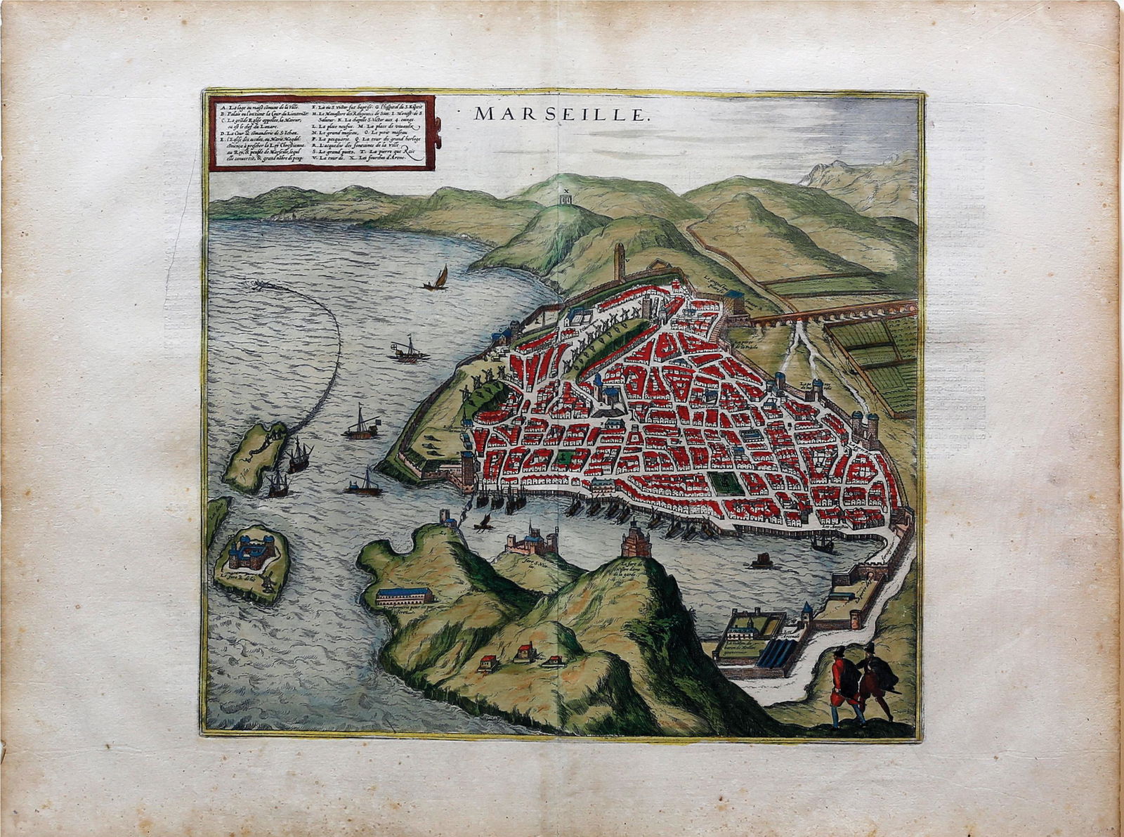 Bruan & Hogenberg View of Marseille (1 of 1)