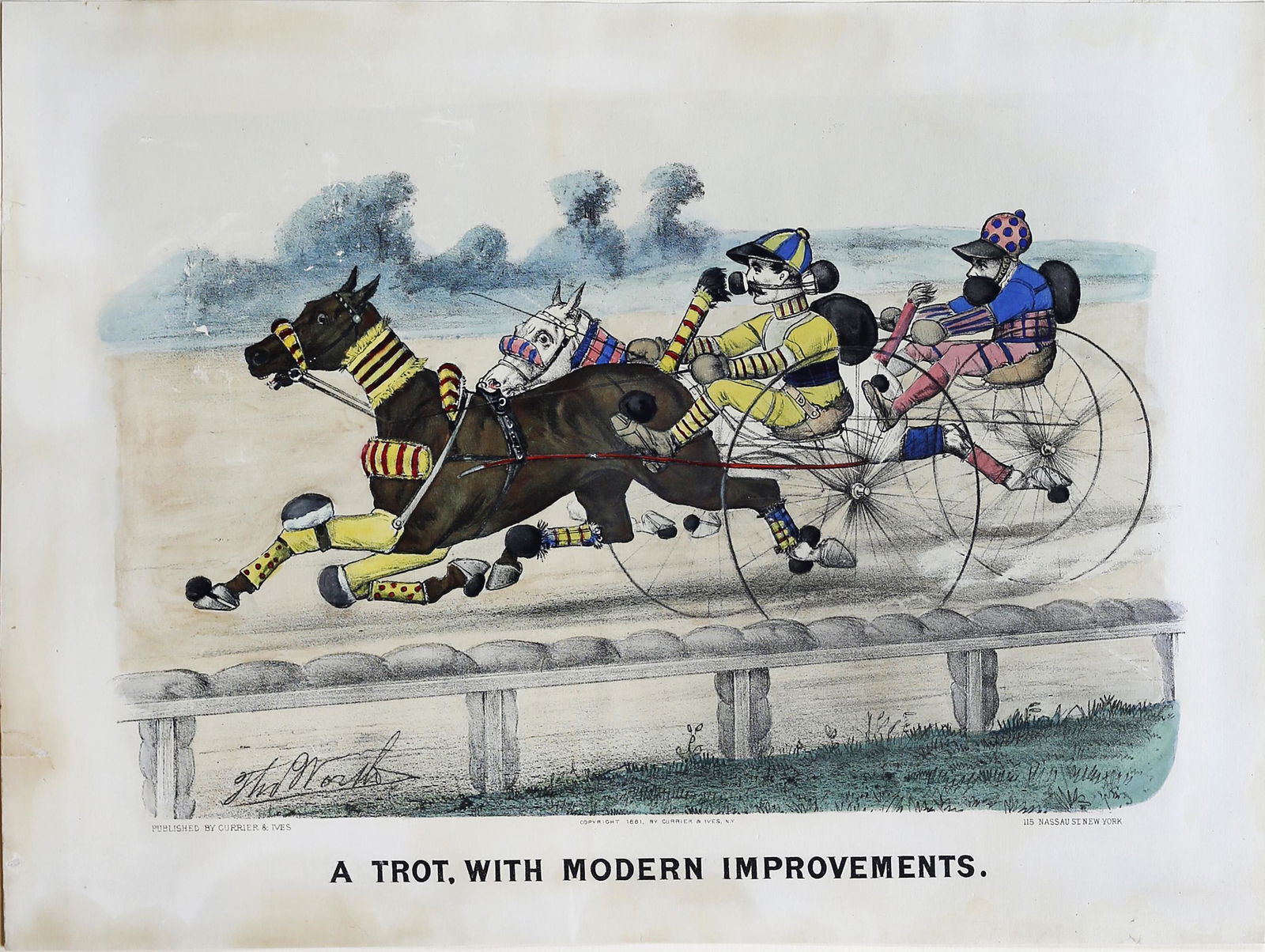 Currier & Ives, A Trot with Modern Improvements (1 of 1)