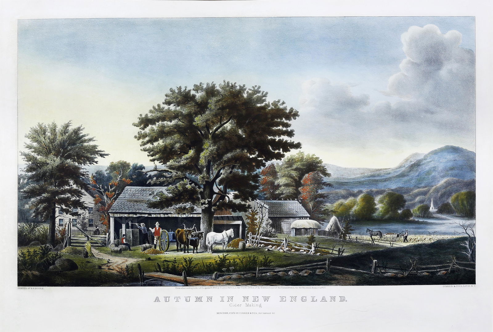 Currier & Ives, Autumn in New England. / Cider Making (1 of 2)