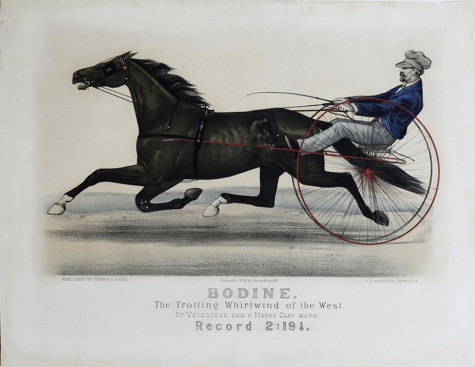 Currier & Ives, Bodine: The Trotting Whirlwind of the (1 of 1)