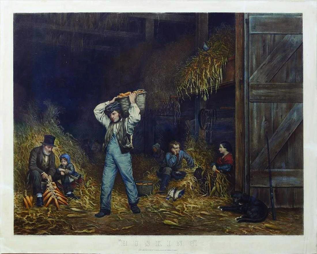 Currier & Ives, Husking (1 of 1)
