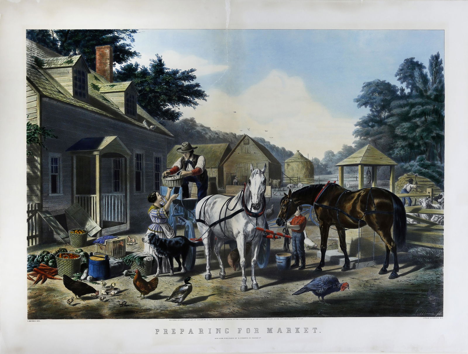 Currier, Preparing for Market (1 of 1)