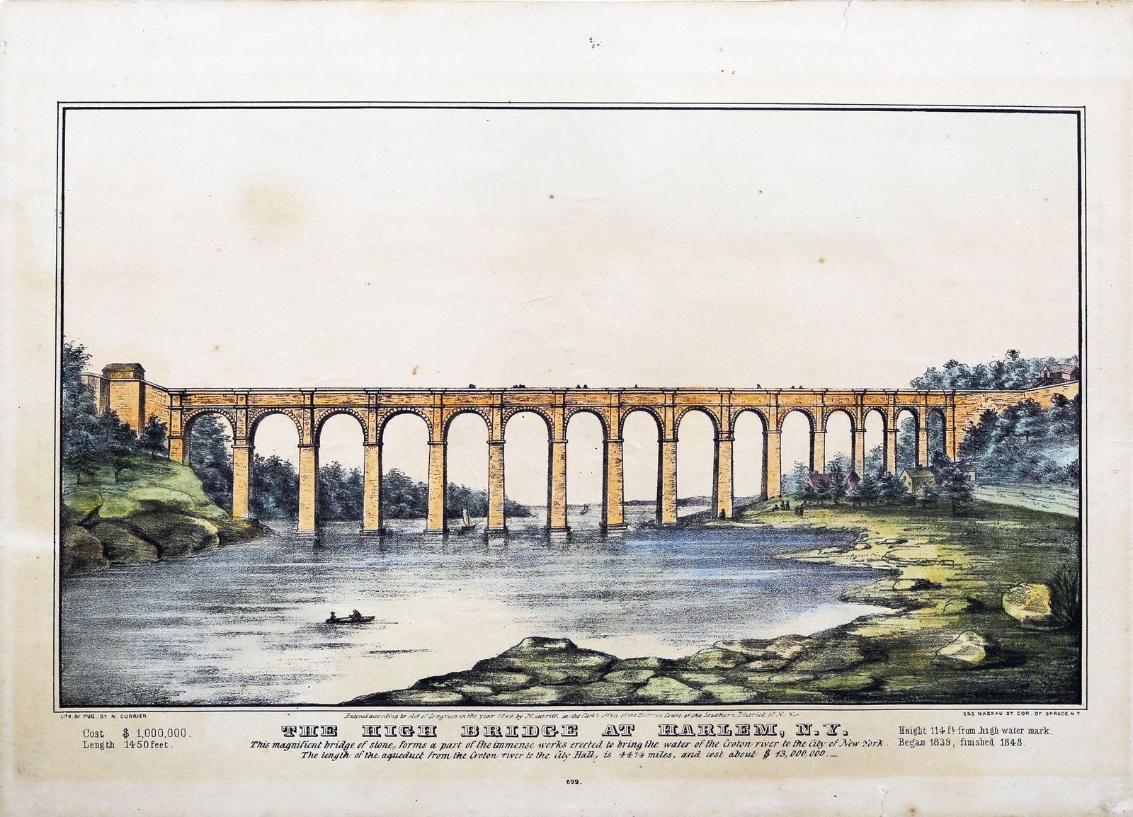 Currier, The High Bridge at Harlem (1 of 1)