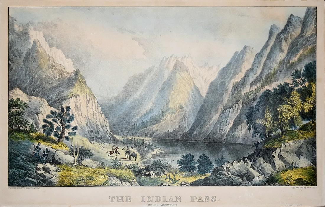 Currier & Ives, The Indian Pass. Rocky Mountains (1 of 1)