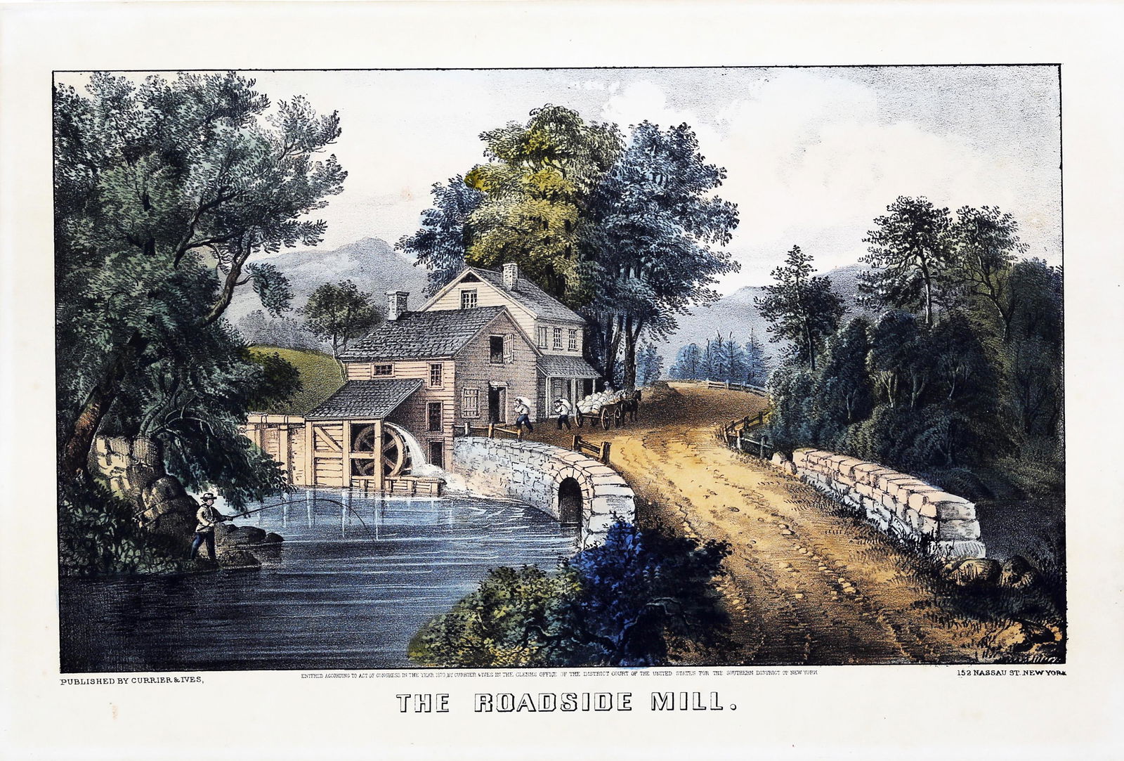 Currier & Ives, The Roadside Mill. (1 of 1)