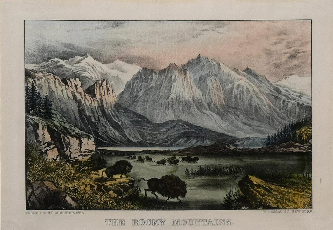 Currier & Ives, The Rocky Mountains. (1 of 1)