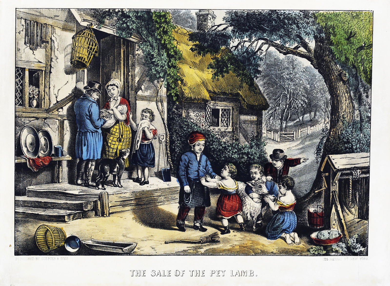 Currier & Ives, The Sale of the Pet Lamb. (1 of 1)