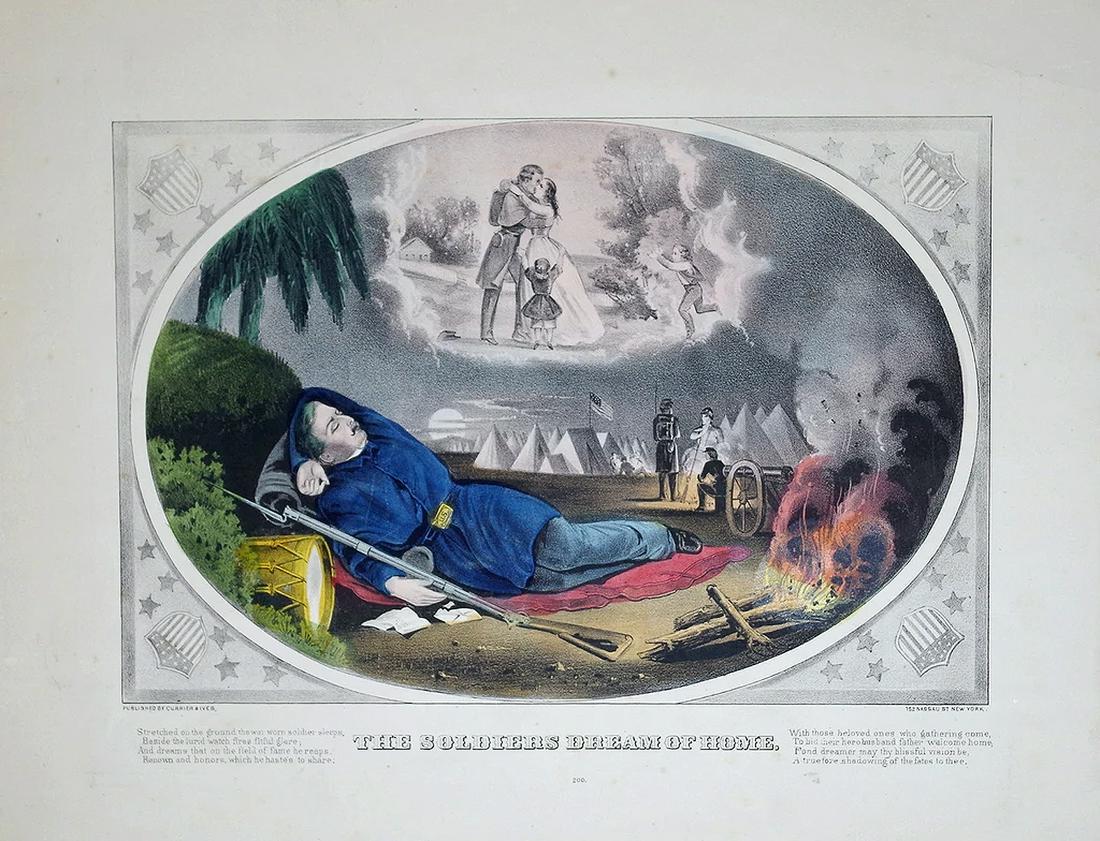 Currier & Ives, The Soldier's Dream of Home. (1 of 1)