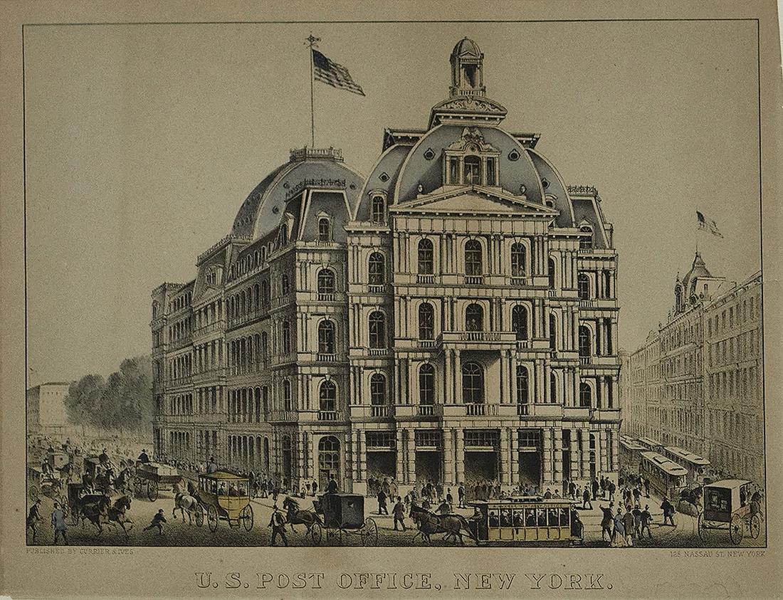Currier & Ives, U. S. Post Office, New York. (1 of 1)