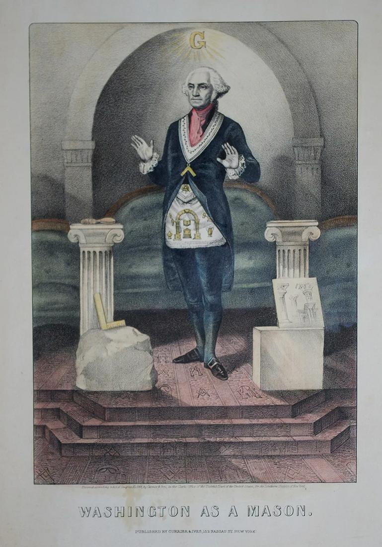 Currier & Ives, Washington As a Mason. (1 of 1)