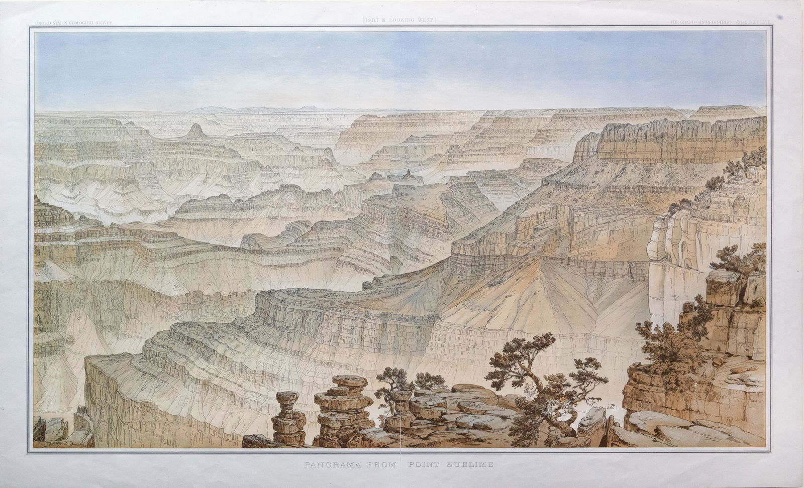 Dutton Chromo of Panorama from Point Sublime, Grand (1 of 1)