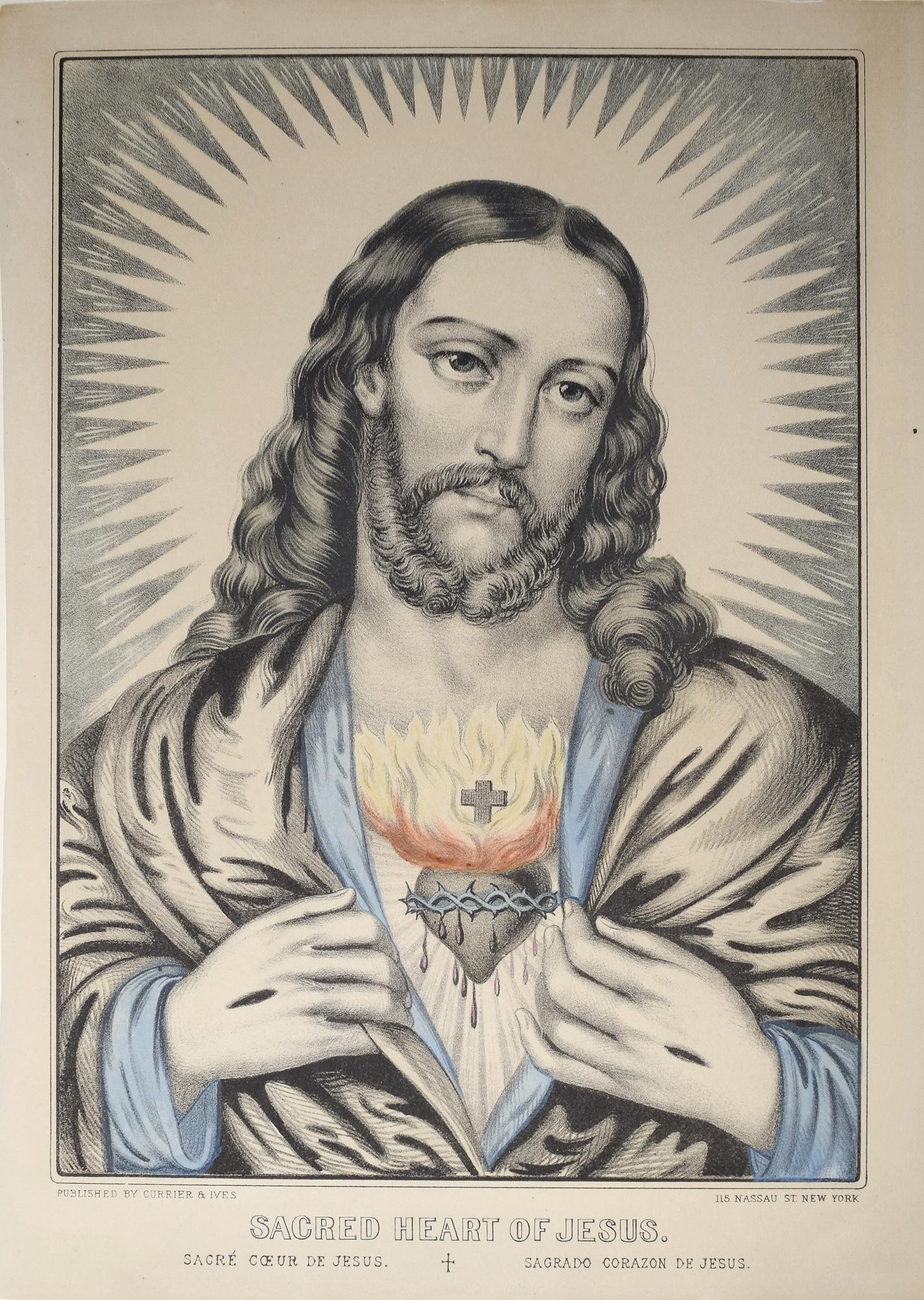 Currier & Ives - Sacred Heart of Jesus. (1 of 1)