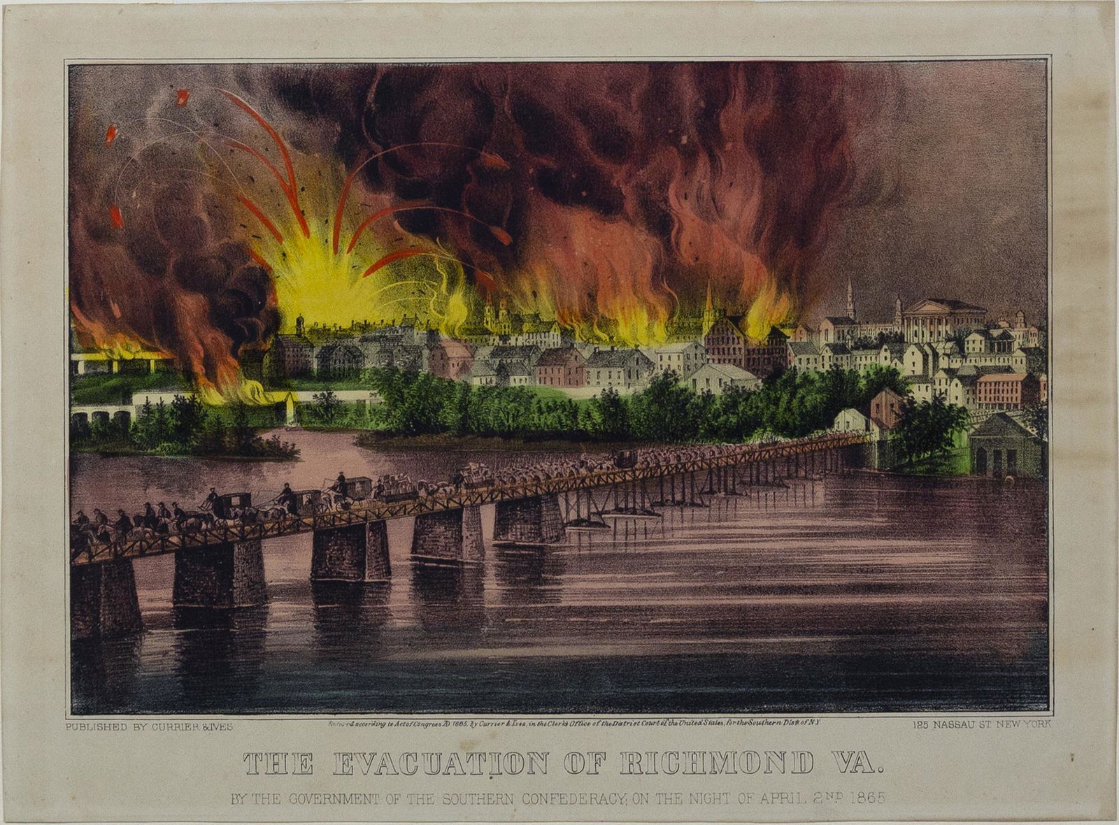 Currier & Ives - The Evacuation of Richmond VA (1 of 1)