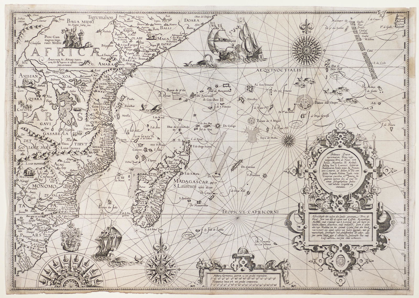 Linschoten, Delineatio orarum maritimarum 1596 (1 of 1)