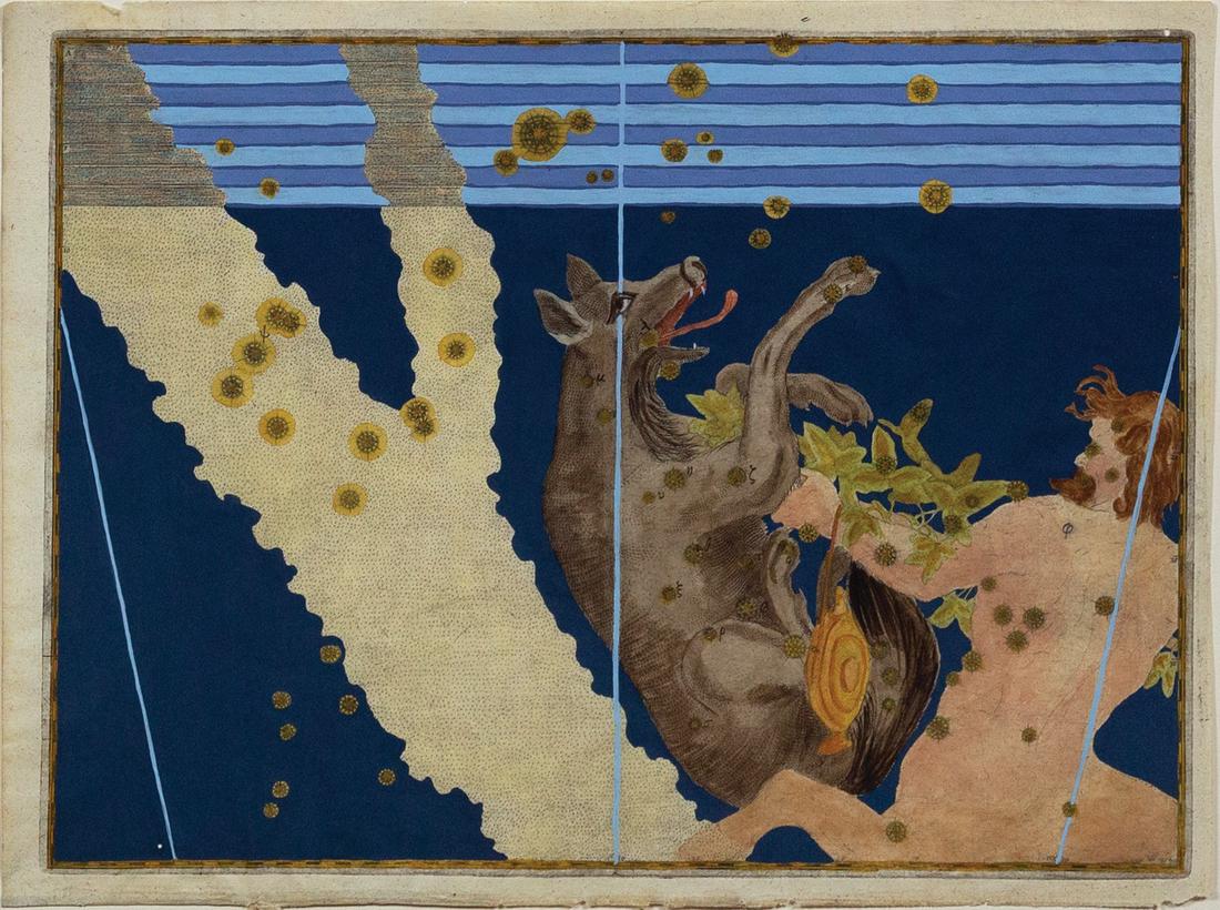 Bayer Celestial engraving, Lupus and Centaurus (1 of 1)