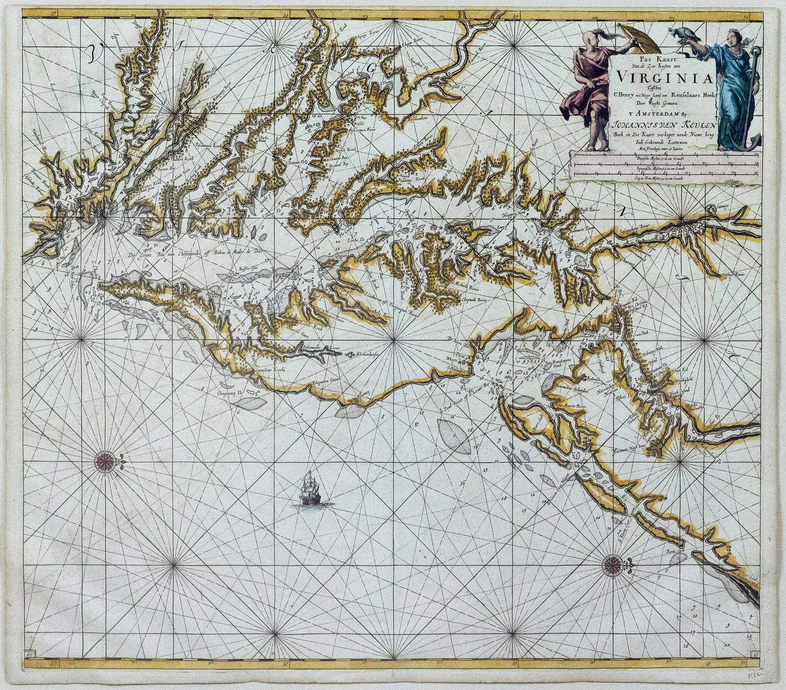 Van Keulen map of the Chesapeake Bay Area (1 of 3)