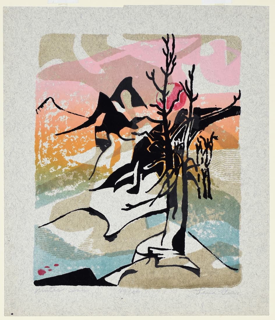 Gurr Silkscreen of Winter Sun (1 of 1)