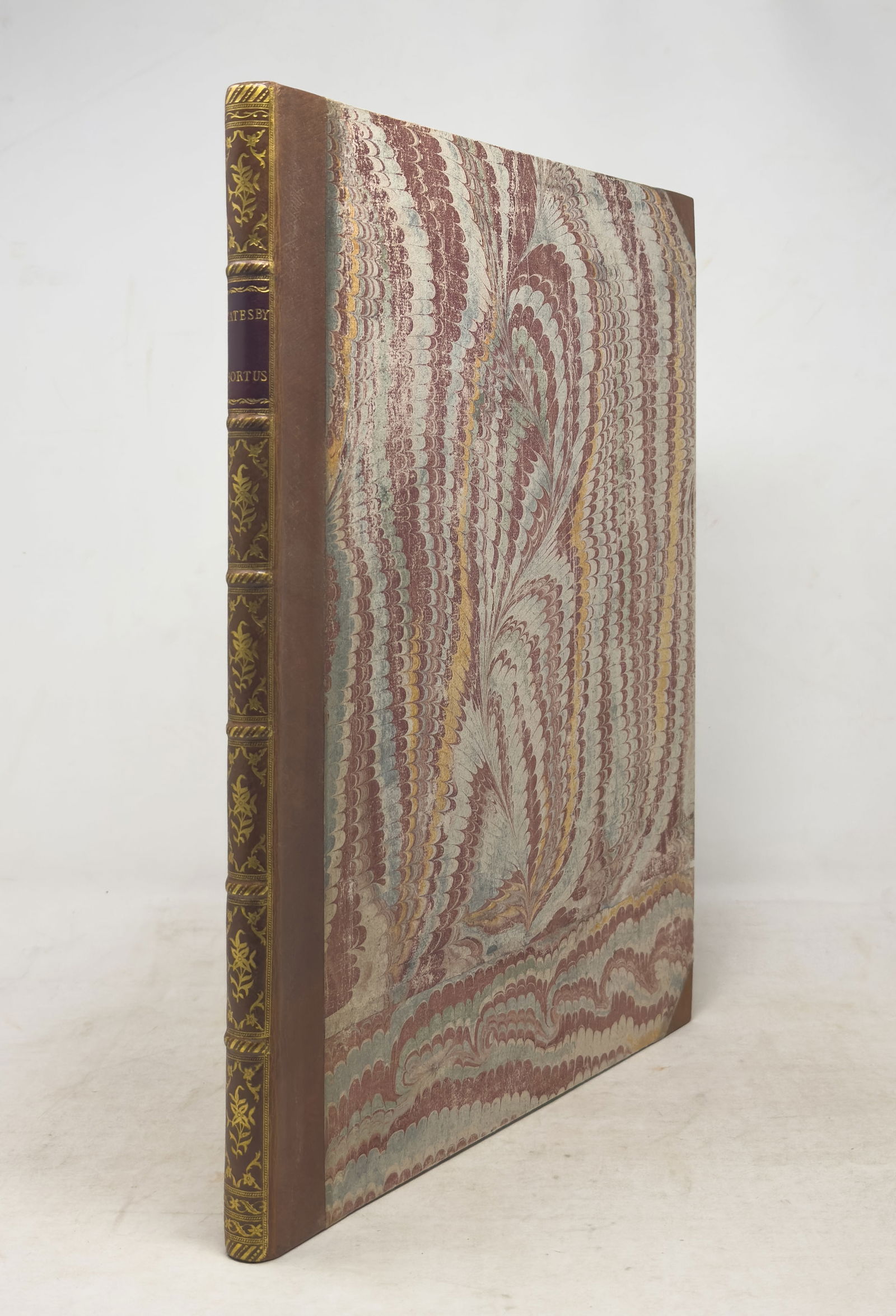 Mark Catesby, Hortus Europæ Americanus - Reese copy with Azure Paper: CATESBY, Mark (1683-1749). Hortus Europae Americanus: or, a Collection of 85 Curious Trees and Shrubs, The Produce of North America; adapted to The Climates and Soils of Great-Britain, Ireland, and mo