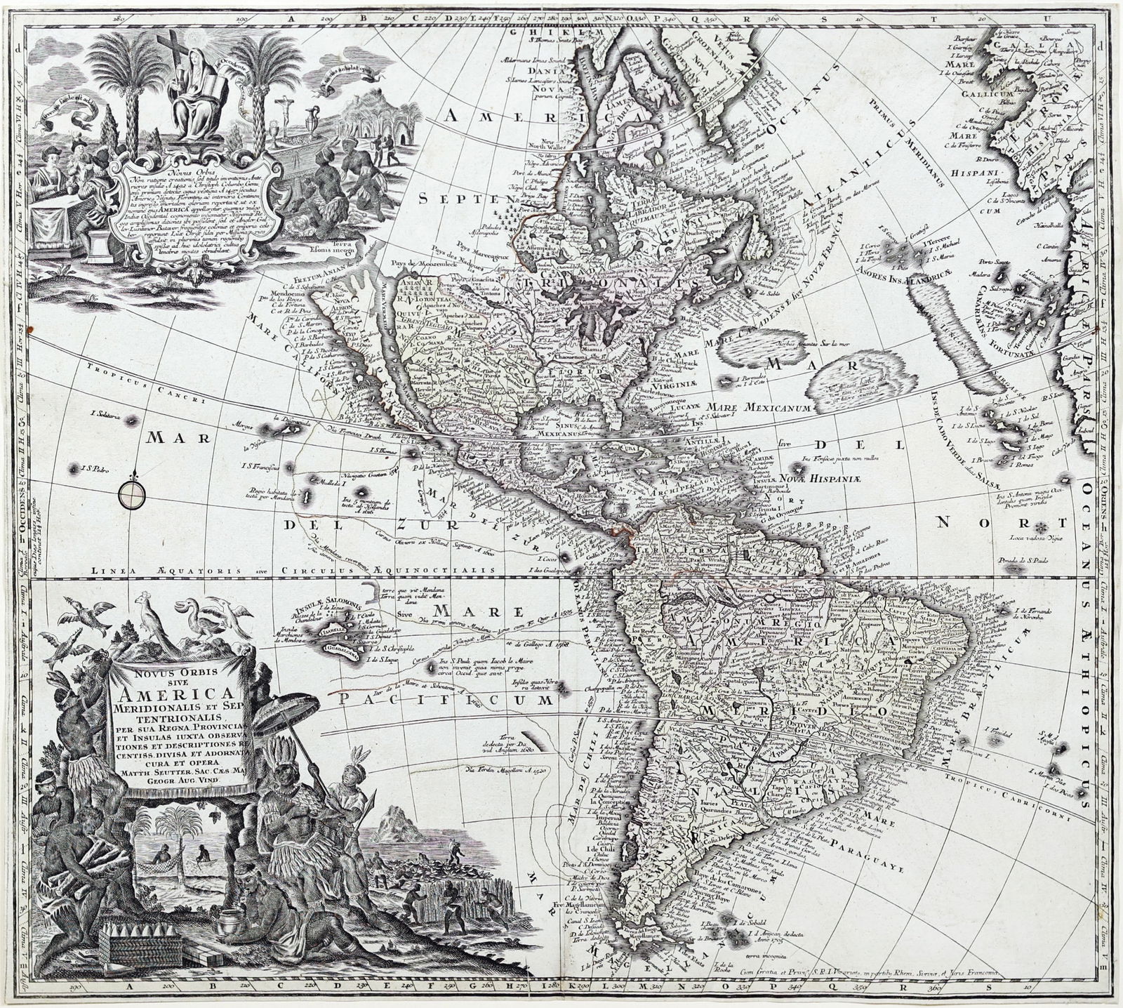 seutter Map, Novus Orbis sive America (1 of 1)