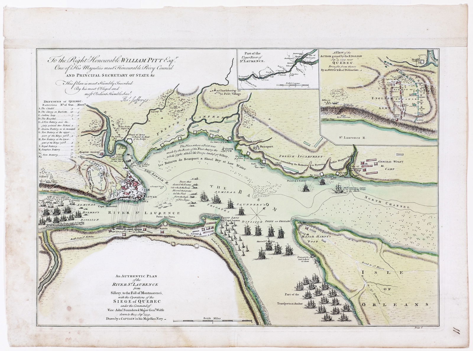 Jefferys,  Authentic Plan of the River St. Laurence - First State (1 of 1)