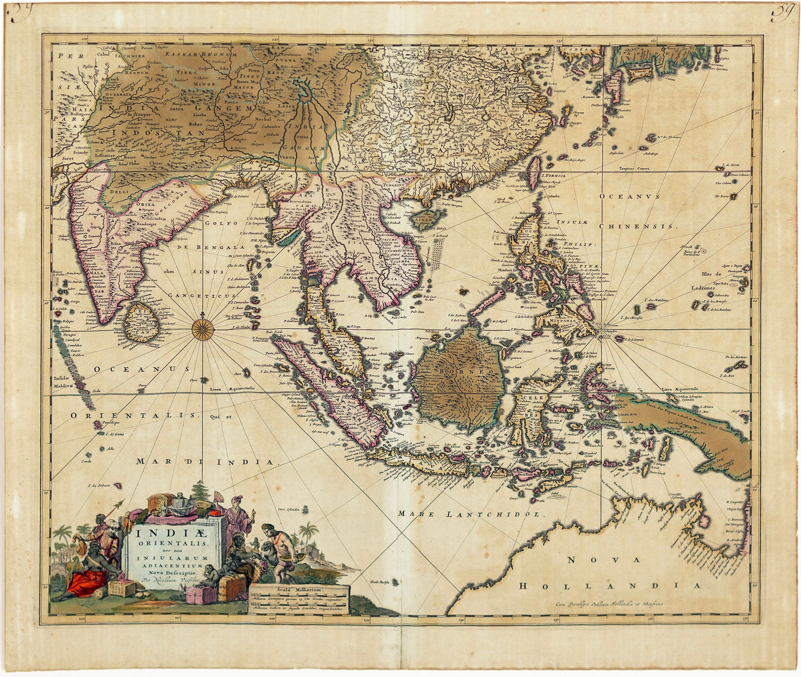 Visscher Map of South East Asia (1 of 1)