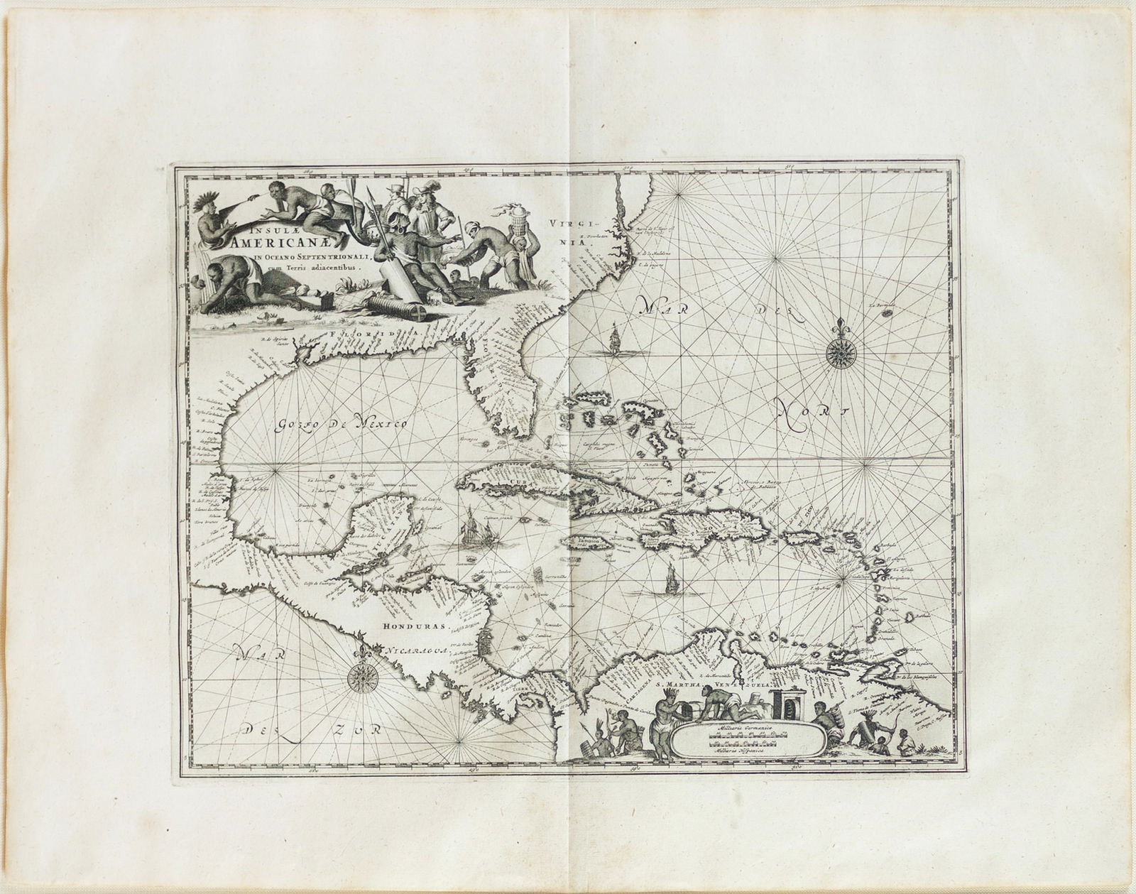Ogilby / Montanus Map of the Americas (1 of 2)