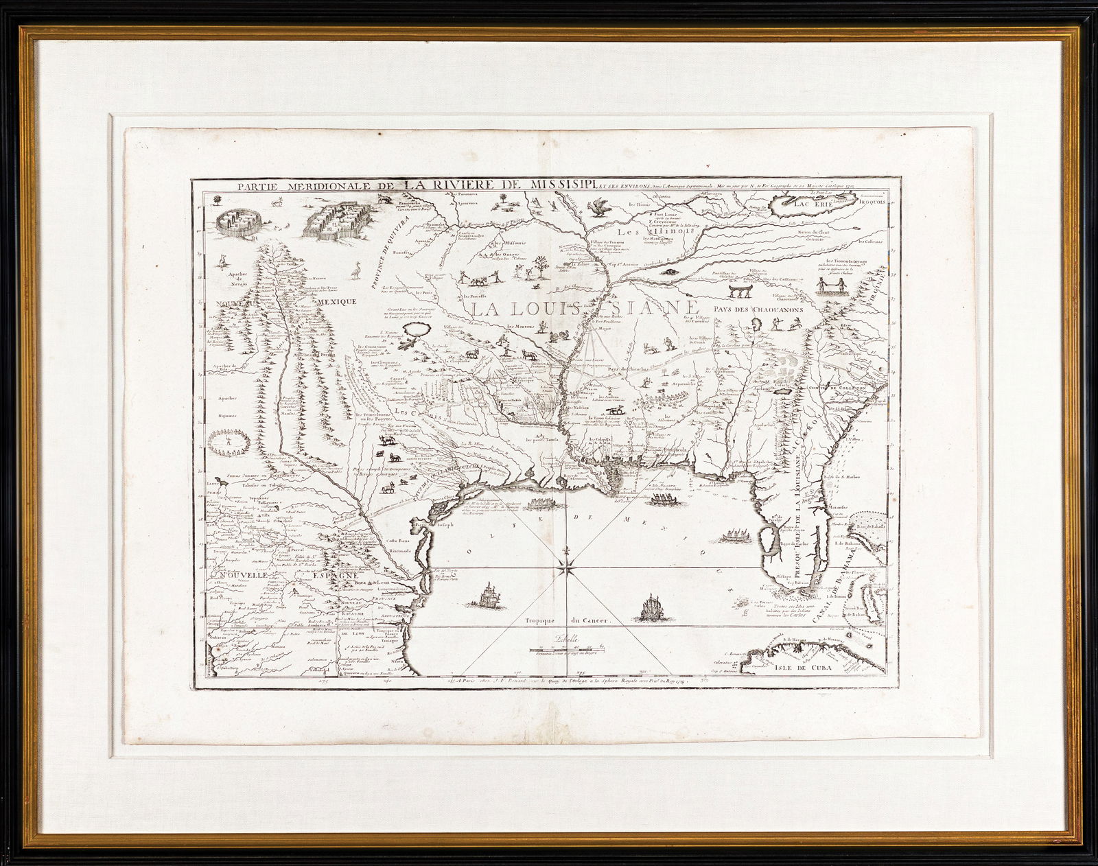 De Fer Map of the Mississippi River (1 of 1)