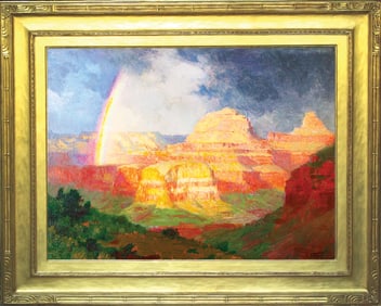 Edward Potthast, Oil on Canvas - The Grand Canyon - His Western Masterpiece