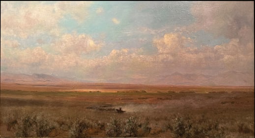 Jervis McEntee, Oil on Canvas - Valley of Humboldt