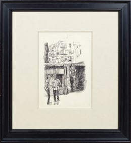 Charles Huard Ink Sketch - Doyer St
