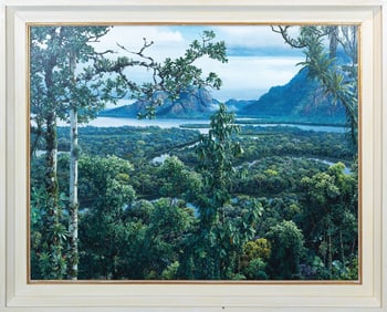 Maurico Barbato Oil Painting of the Rio Negro in Brazil