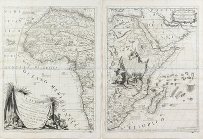Coronelli Map of the Continent of Africa