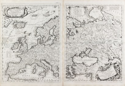 Coronelli Map of the Continent of Europe