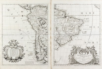 Coronelli Map of the Continent of South America