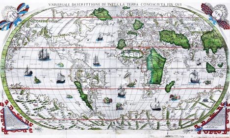 Forlani World Map from 1565