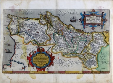 Ortelius Map of Portugal