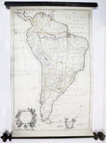 Price, Senex & Maxwell Map of South America 1713