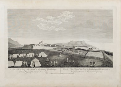 Sir Archibald Campbell View of Fort Royal in Guadaloupe