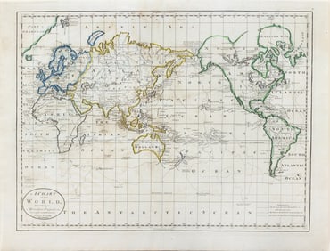 Matthew Carey World Map