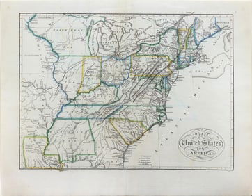 Matthew Carey Map of the United States of America
