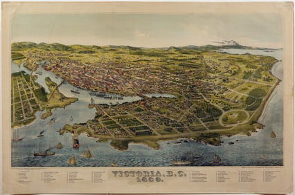 The Largest View of Victoria, British Columbia Printed in Victoria