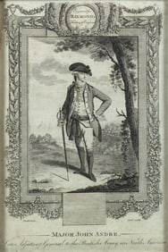 Robert Dodd Engraving of Major John Andre - Revolutionary War Spy