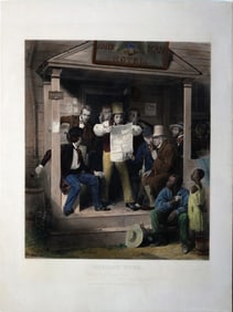 Richard Woodville's Mexican News, Engraving by Alfred Jones
