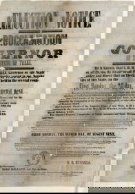 Runnels Election Notice for Texas State Governor 1858