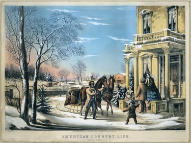 Currier American Country Life, Pleasures of Winter