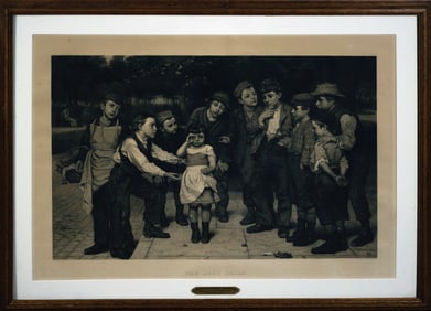 Brown Engraving of The Lost Child